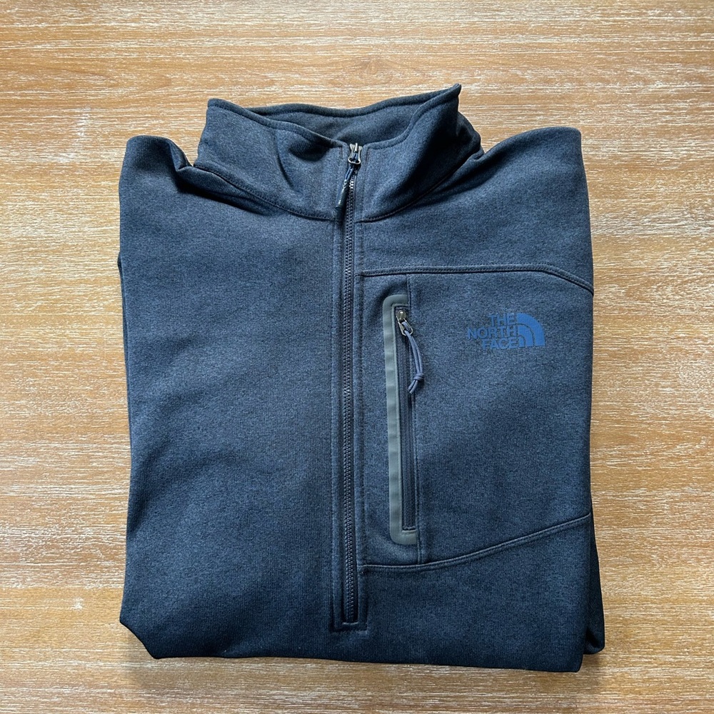The North Face Quarter 1/4 Zip Navy Blue Pullover